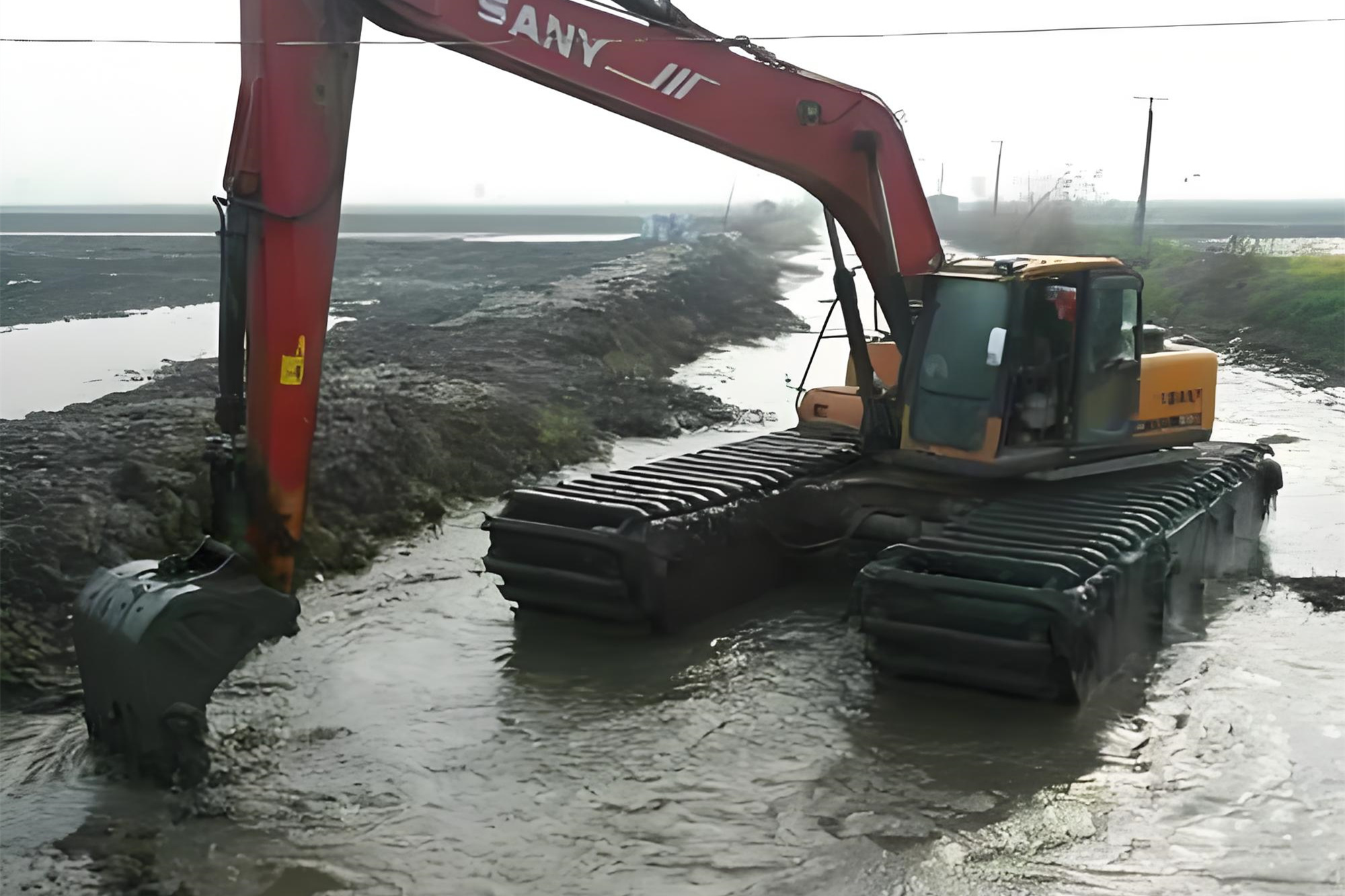 湖南益陽挖機(jī)清淤施工隊(duì) - 挖機(jī)加長臂清淤的施工效率怎么樣？