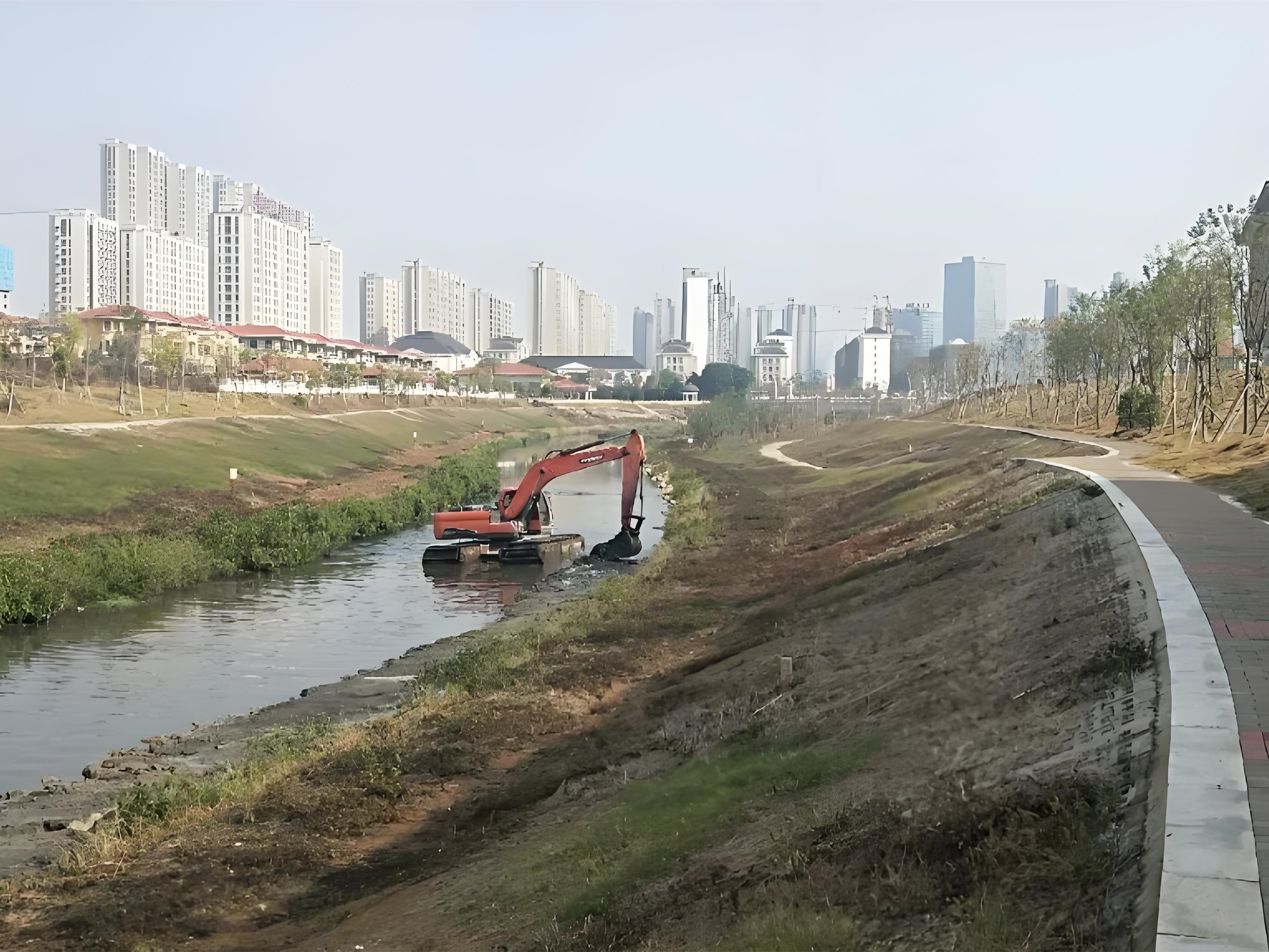 上海青浦區(qū)挖機清淤施工隊-沼澤地清淤后如何防止再次淤積？