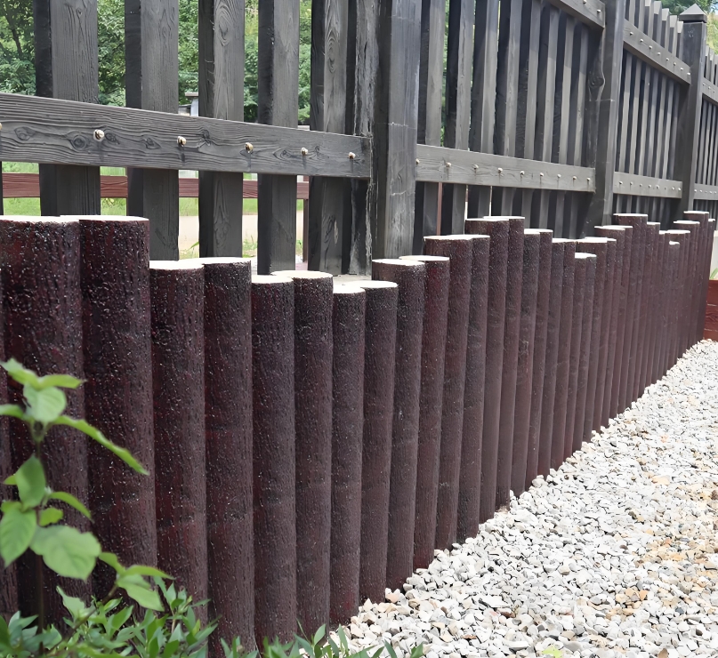 水泥樁批發(fā)廠家泓樺錦嘉-水泥仿木樁的耐久性比實木樁好嗎？